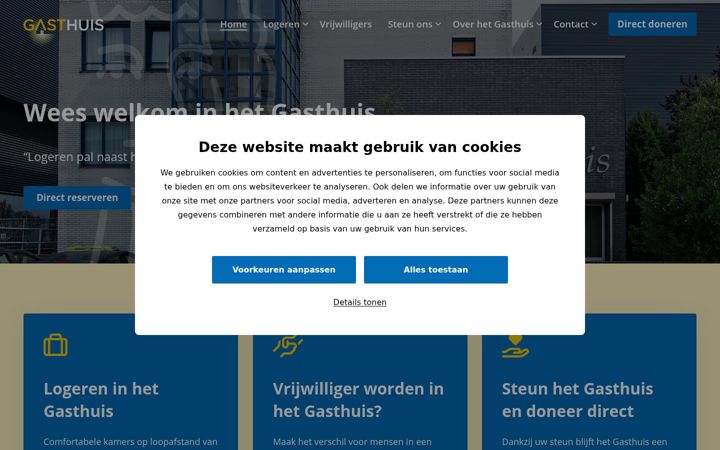 Screenshot of gast-huis.nl