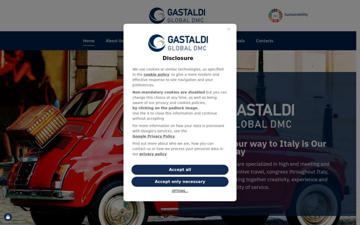 Screenshot of gastaldiglobal.com