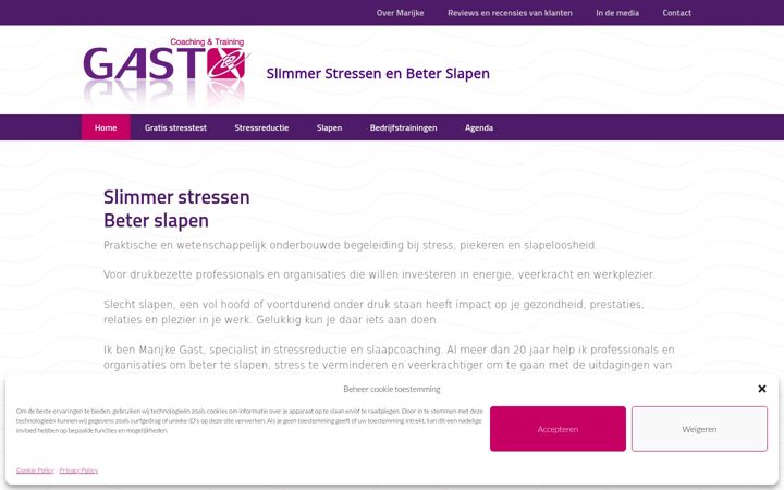 Screenshot of gastcoaching.nl
