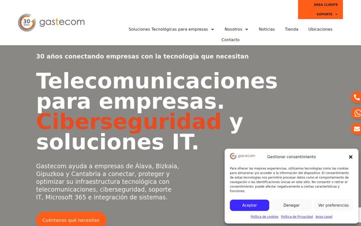 Posnetek zaslona gastecom.es
