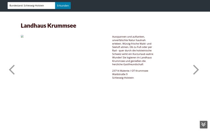 Ekrānuzņēmums no gastgeber-schleswig-holstein.de