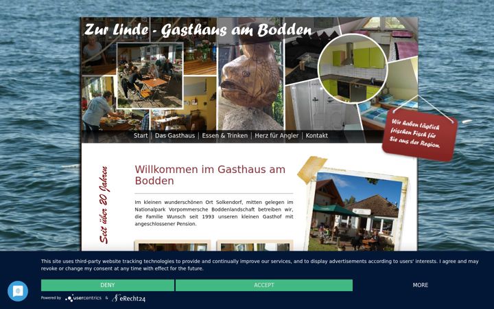 Screenshot of gasthaus-am-bodden.de