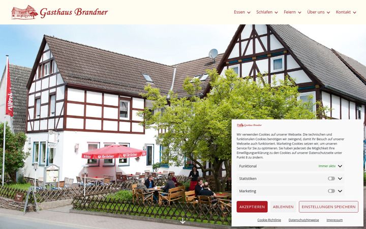 Screenshot of gasthaus-brandner.de