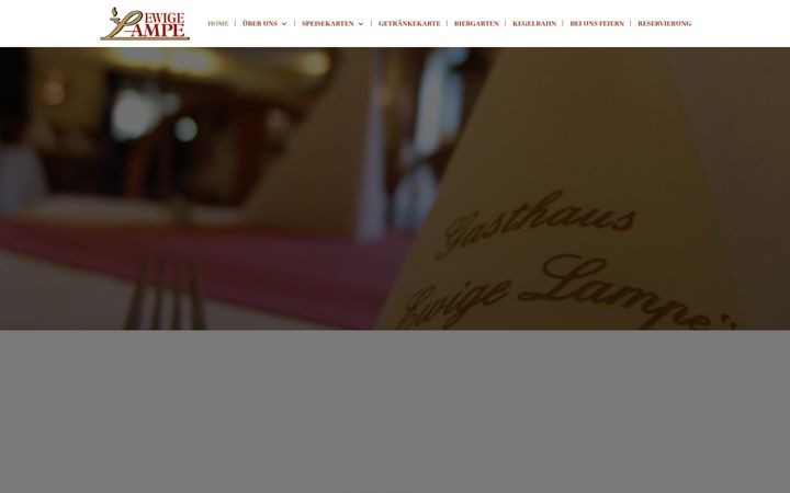 Screenshot of gasthaus-ewige-lampe.de