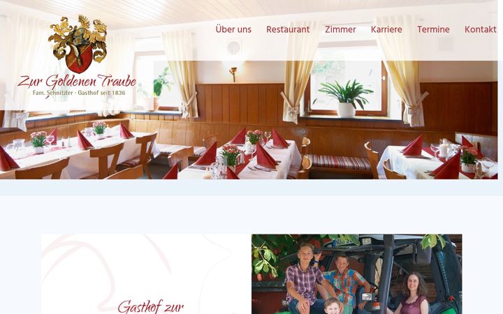 Screenshot of gasthaus-goldenetraube.de