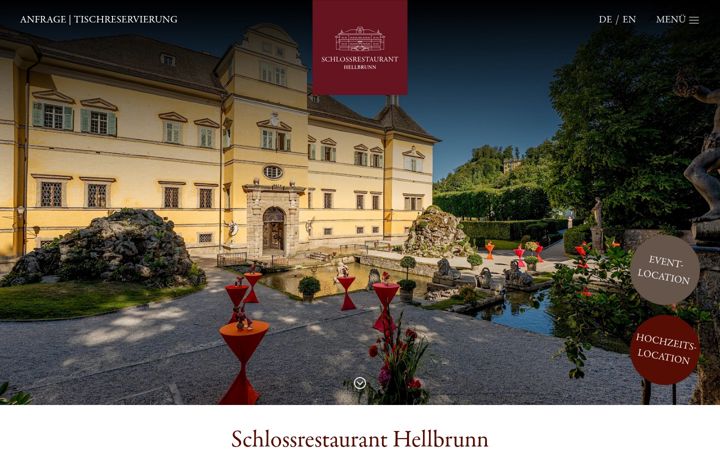 Screenshot of gasthaus-hellbrunn.at
