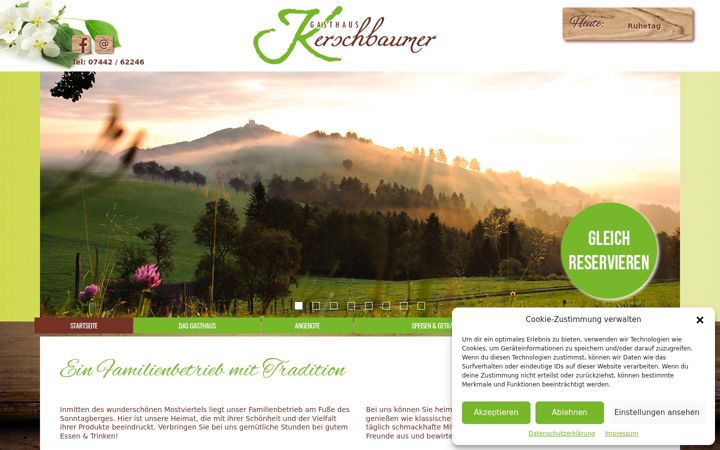 Screenshot of gasthaus-kerschbaumer.at
