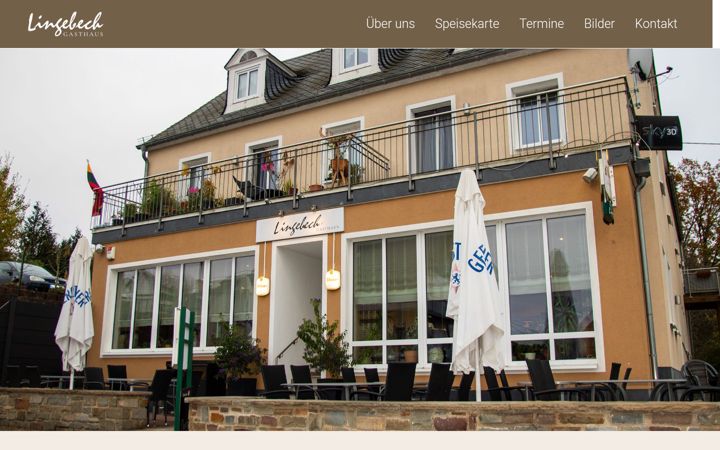Screenshot of gasthaus-lingebech.de