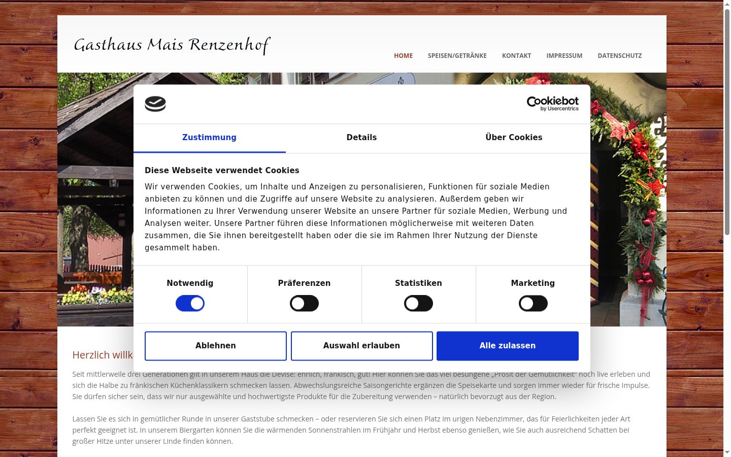 Sutikimo reklamjuostės, rodytos prieš bet kokią sąveiką, ekrano kopija