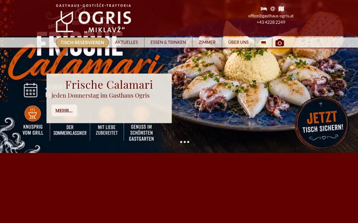 Screenshot of gasthaus-ogris.at
