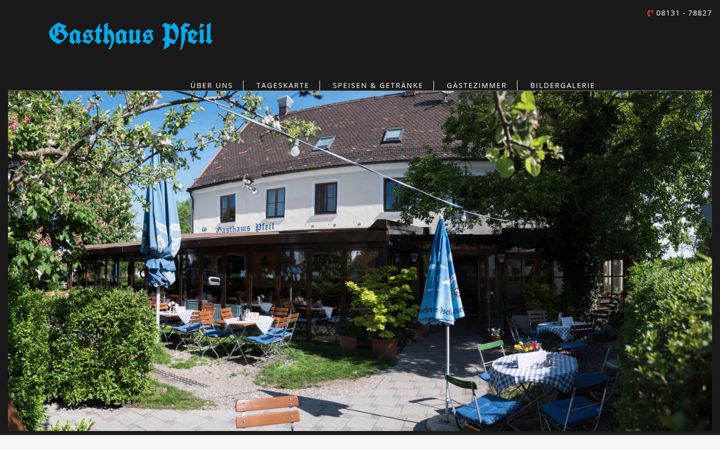 Screenshot of gasthaus-pfeil.de