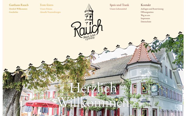 Screenshot of gasthaus-rauch.de