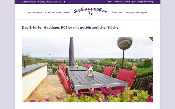 Screenshot of gasthaus-roessler.de