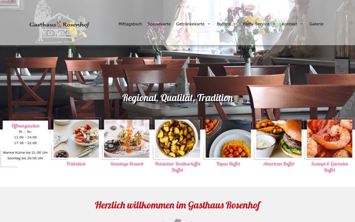 Screenshot of gasthaus-rosenhof.de