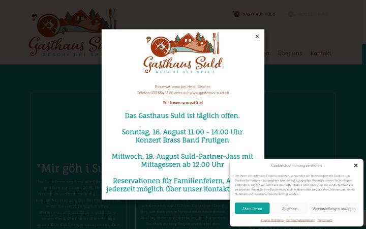 Screenshot of gasthaus-suld.ch