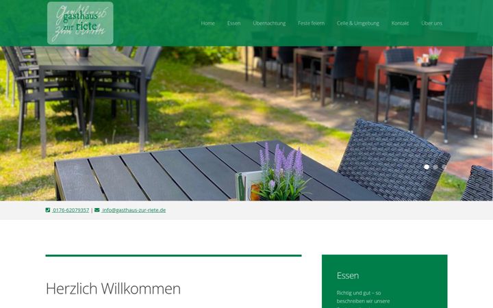 Screenshot of gasthaus-zur-riete.de