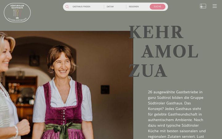 Screenshot of gasthaus.it