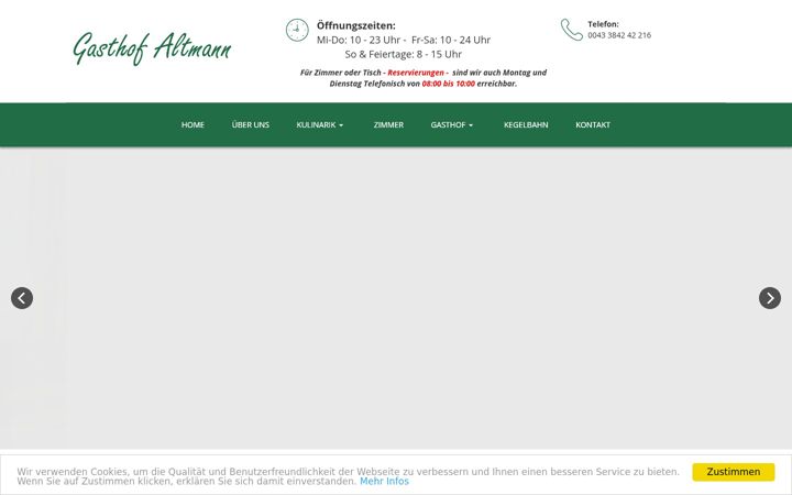 Screenshot of gasthof-altmann.at