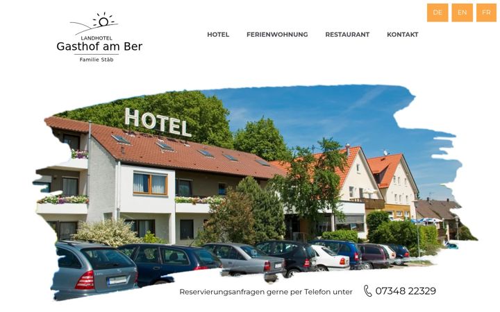Screenshot of gasthof-am-berg.de