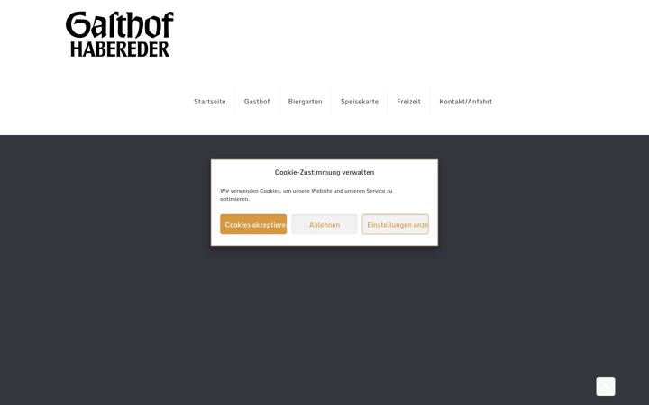 Screenshot of gasthof-habereder.de