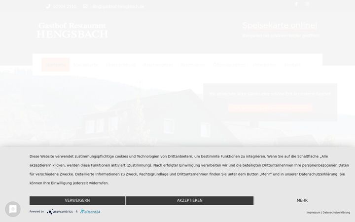 Screenshot of gasthof-hengsbach.de