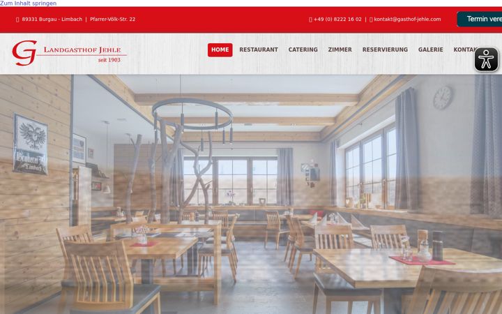 Screenshot of gasthof-jehle.com