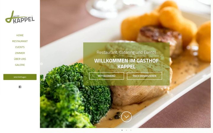 Screenshot of gasthof-kappel.at