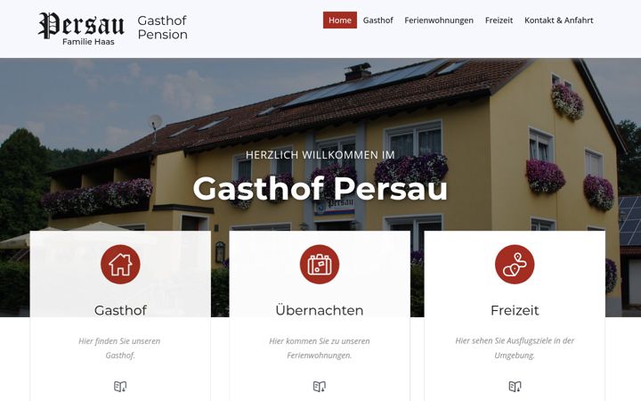 Screenshot of gasthof-persau.de