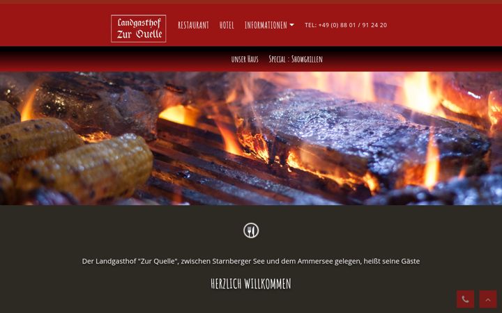 Snímek obrazovky gasthof-quelle.de
