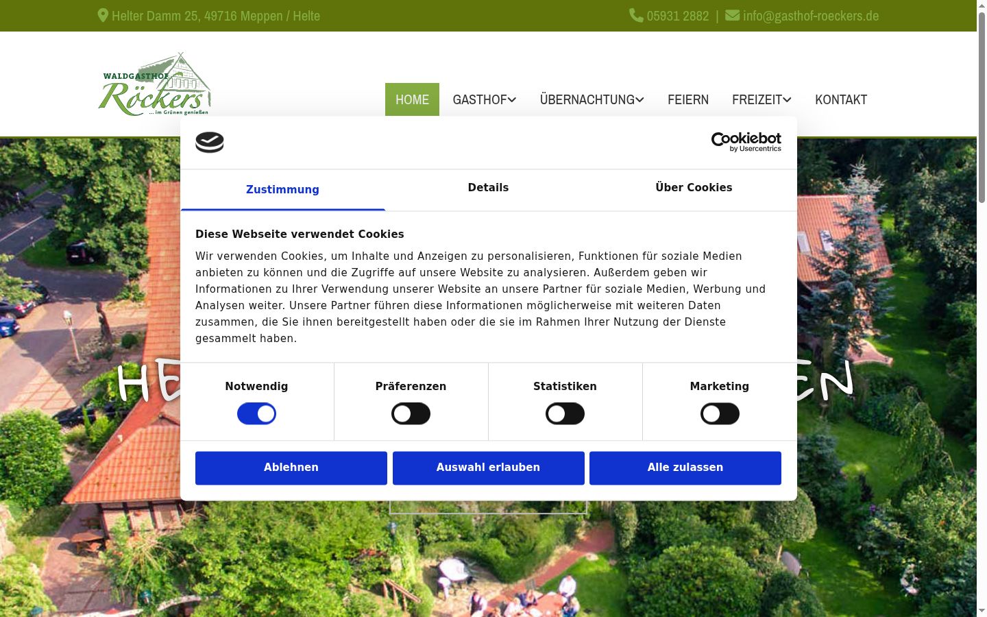 Zrzut ekranu banera zgody wyświetlanego przed jakąkolwiek interakcją