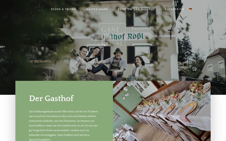 Screenshot of gasthof-roessl.at
