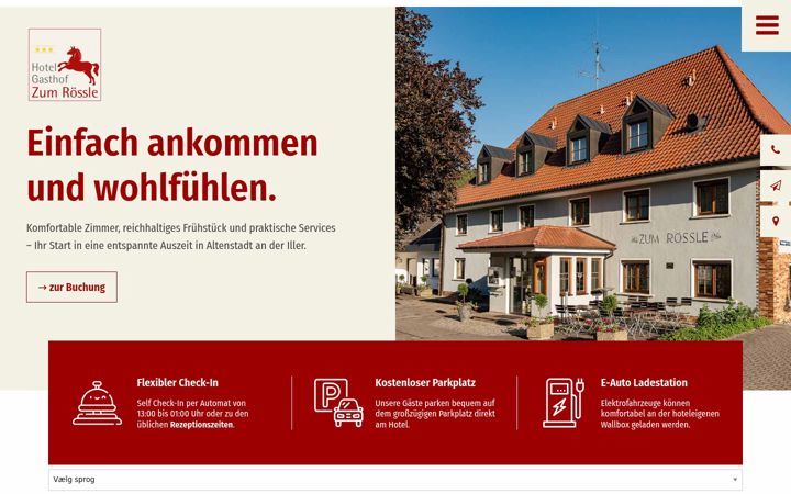 Screenshot of gasthof-roessle.de