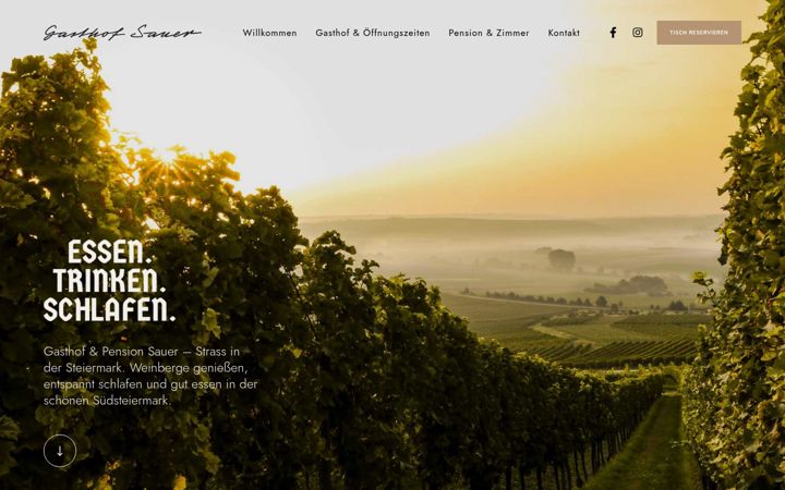 Screenshot of gasthof-sauer.at