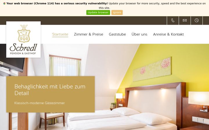 Screenshot of gasthof-schredl.de
