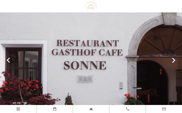Screenshot of gasthof-sonne.it