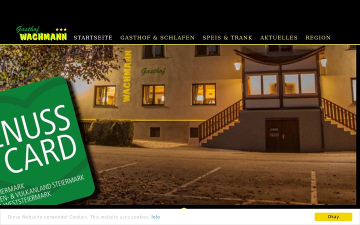 Screenshot of gasthof-wachmann.at
