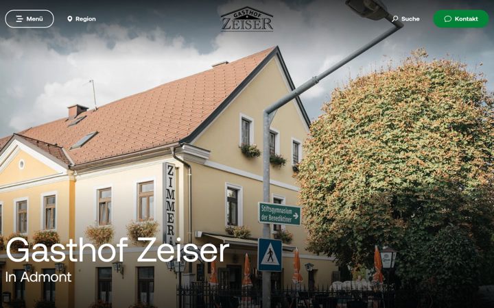 Screenshot of gasthof-zeiser.at