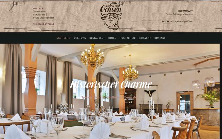 Screenshot of gasthof-zum-ochsen.com
