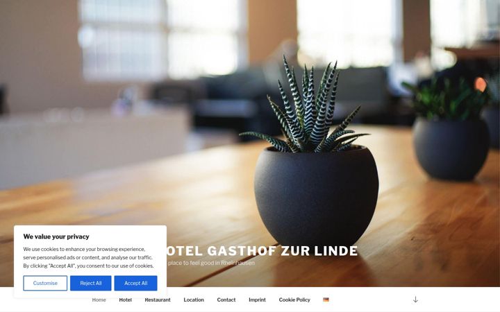 Screenshot of gasthof-zur-linde-duisburg.de
