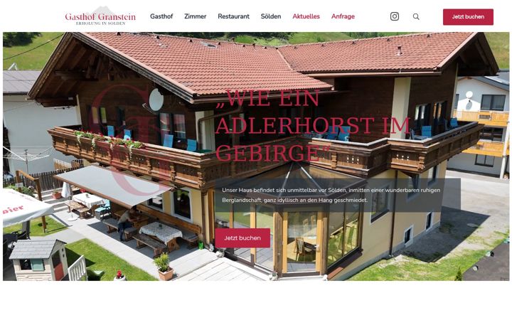 Screenshot of gasthofgranstein.com