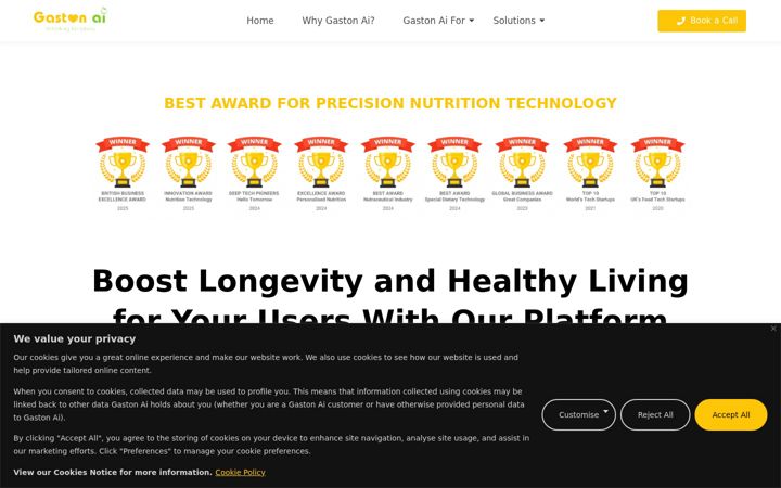 Screenshot of gastonai.com
