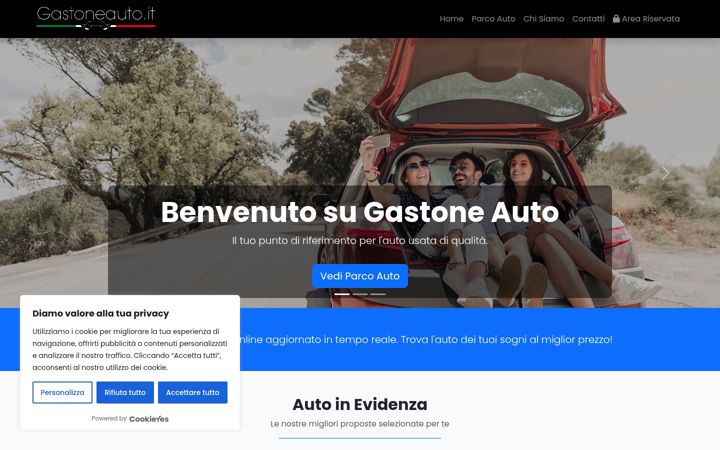 Screenshot of gastoneauto.it