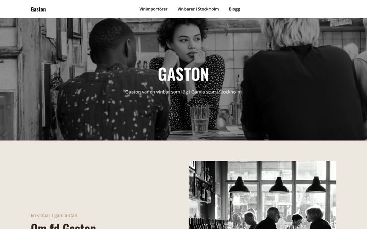 Screenshot of gastonvin.se