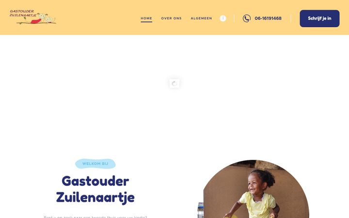 Screenshot of gastouderzuilenaartje.nl
