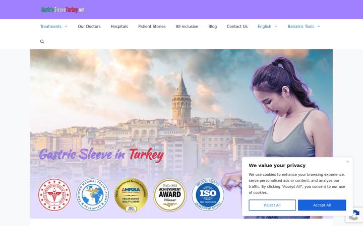 Screenshot of gastricsleeveturkey.net
