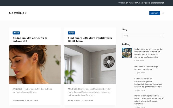 Screenshot of gastrik.dk