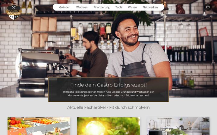 Screenshot of gastro-academy.com