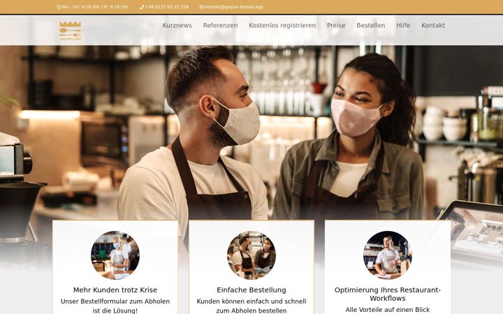 Screenshot of gastro-bestell.app