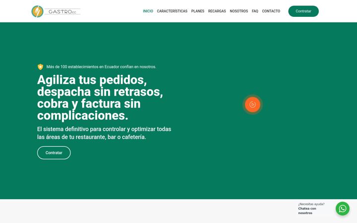 Screenshot of gastro-ec.com