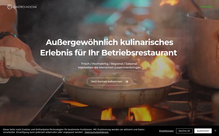 Screenshot of gastro-hoch4.de